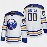 Buffalo Sabres Customized White Adidas 2020-21 Away Player Stitched Jersey